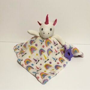 Buba Baby Unicorn Lovey Baby Security Blanket Plush Cuddle Toy Teether Walmart